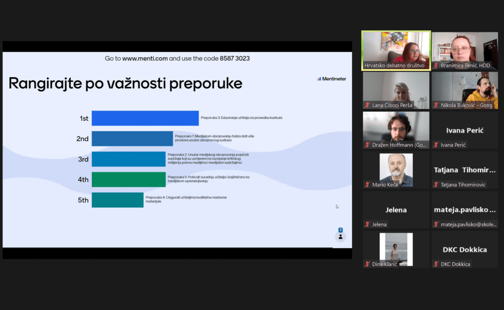 Održane prve konzultacije o medijskom obrazovanju unutar osnovnoškolskog obrazovanja 2