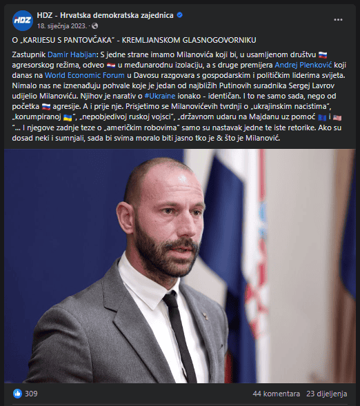 Putinovi mališani i Kremljenko: HDZ već dvije godine blati oporbu s tezom da su rusofili 4