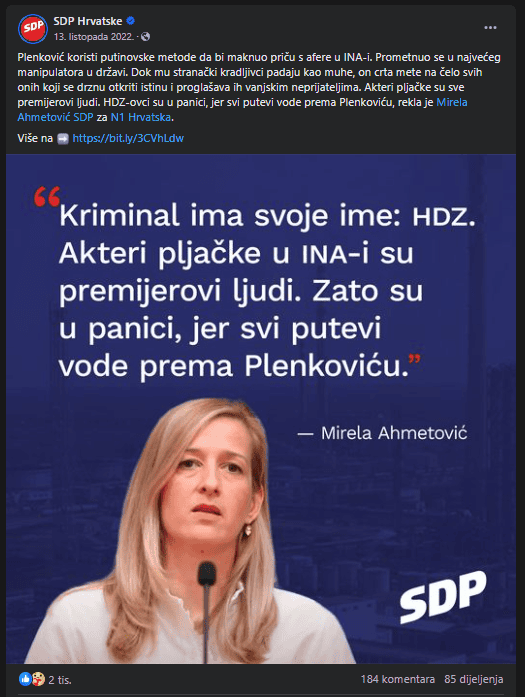 Putinovi mališani i Kremljenko: HDZ već dvije godine blati oporbu s tezom da su rusofili 5