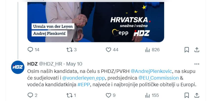 The Commission as a political advertisement: Von der Leyen and HDZ showed that the Commission's new rules do not make sense 3