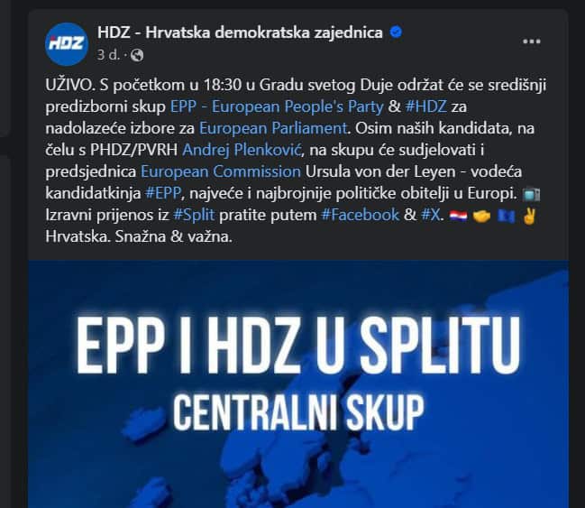 The Commission as a political advertisement: Von der Leyen and HDZ showed that the Commission's new rules do not make sense 5