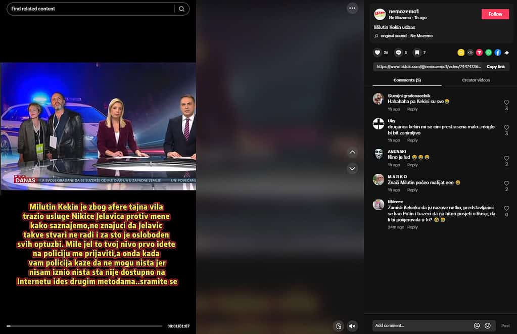 Gong prijavio anti-Možemo difamacijske sadržaje TikToku, DIP-u i HAKOM-u 3