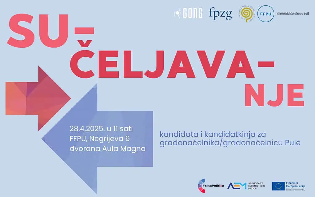Studentice i studenti pitaju: Sučeljavanje kandidata i kandidatkinja za gradonačelnika/gradonačelnicu Pule 1