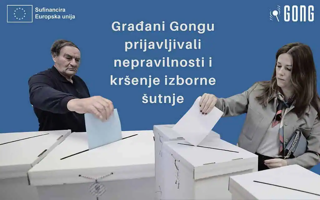 Građani najčešće prijavljivali kršenje izborne šutnje i žalili se na rad biračkih odbora 1