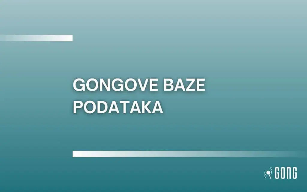 Sve Gongove baze podataka na jednom mjestu - slobodne za pretraživanje i korištenje 1