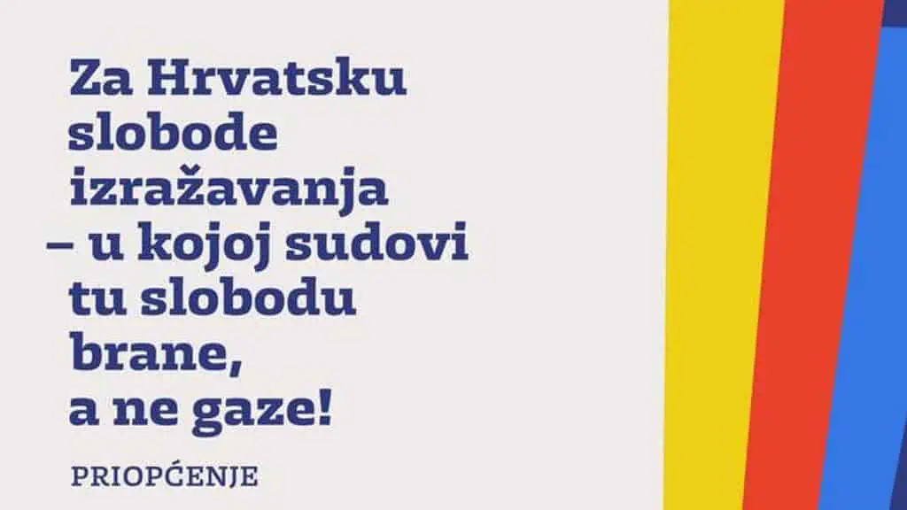 Za Hrvatsku slobode izražavanja – u kojoj sudovi tu slobodu brane, a ne gaze! 1