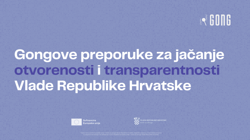 Devet godina zatvorene vlasti: Gongove preporuke za otvaranje Vlade 1