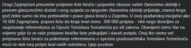 Referendum o opozivu Tomaševića: Organizatori tajni, potpisi se skupljaju po Facebooku, građane se poziva da ih printaju po kući 4