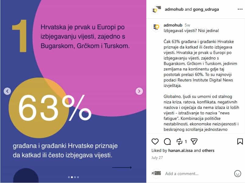 ADMO info kartice: kakve su medijske navike građana Hrvatske i kako ih poboljšati? 2