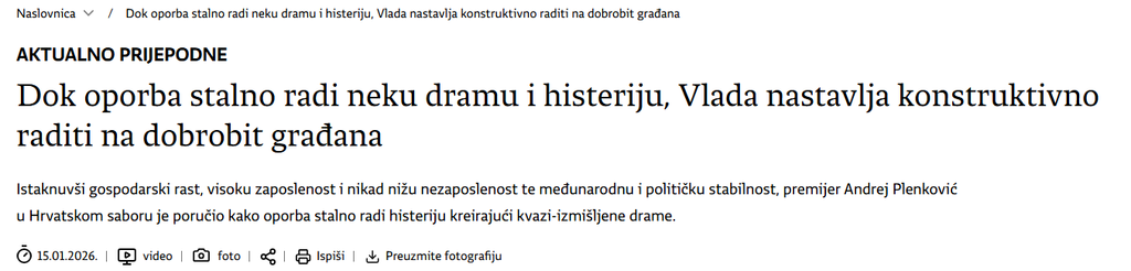 Gong o službenoj vladinoj komunikaciji: Vlada nije stranka, kao što oporba nije neprijatelj države 6